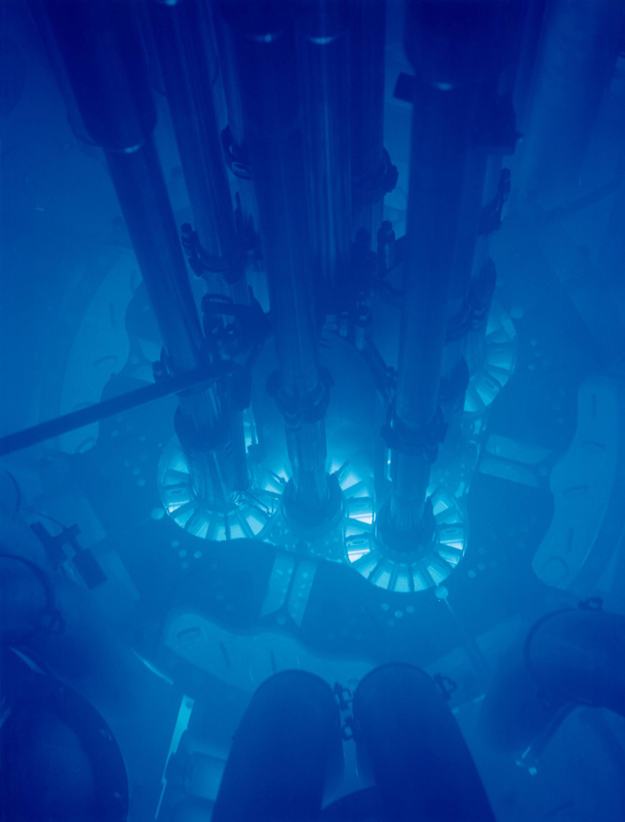 Cherenkov glow of the Advanced Test Reactor core, Idaho National Laboratory